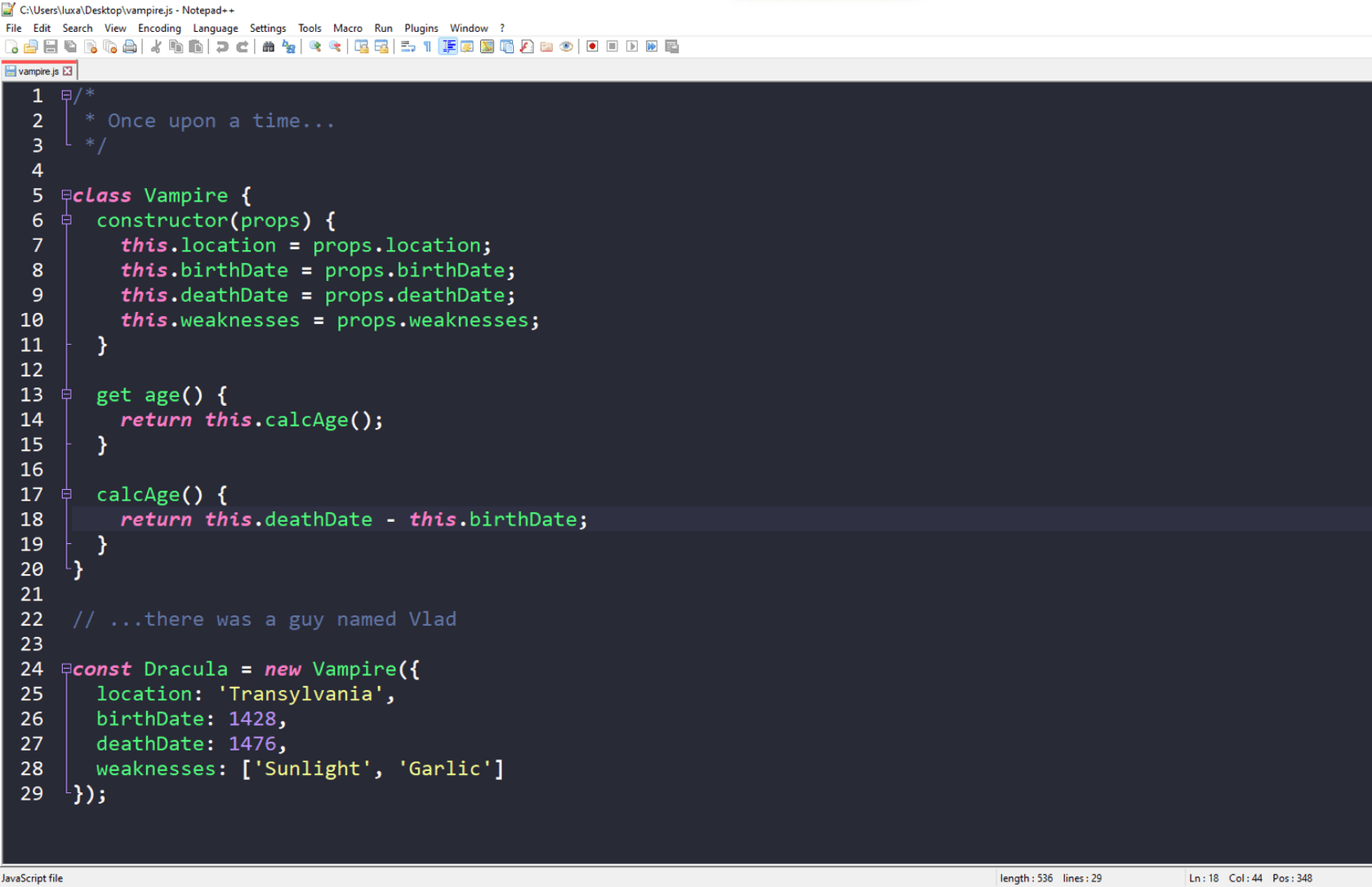 notepad-plus-plus - Theme preview