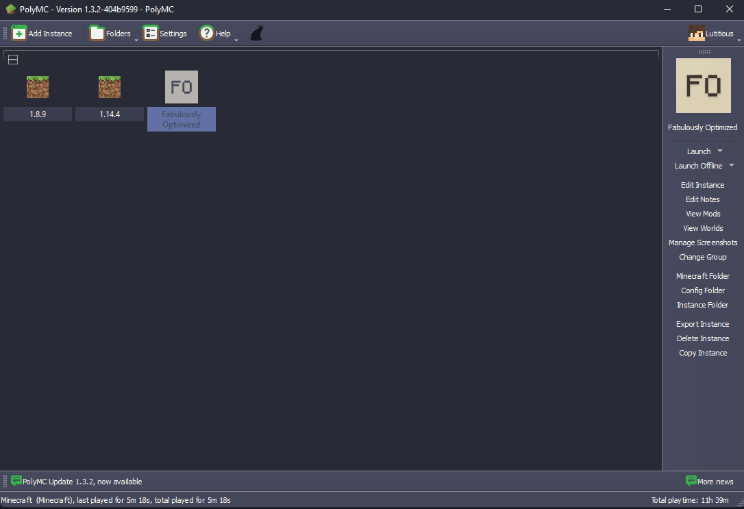 polymc - Theme preview