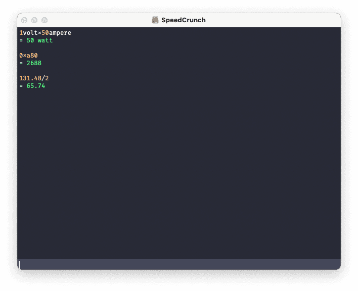 speedcrunch - Theme preview