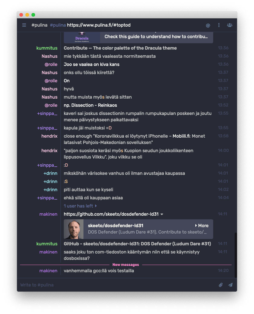 thelounge - Theme preview