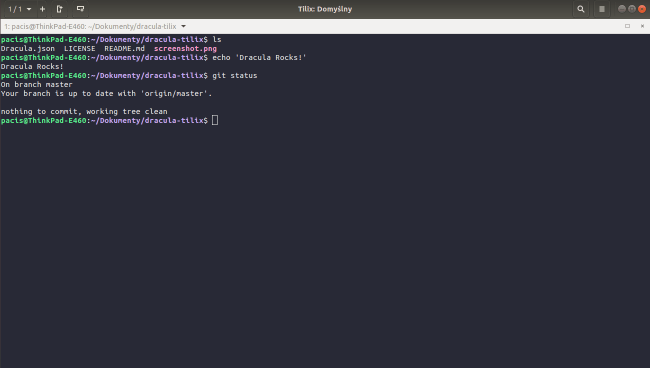 tilix - Theme preview