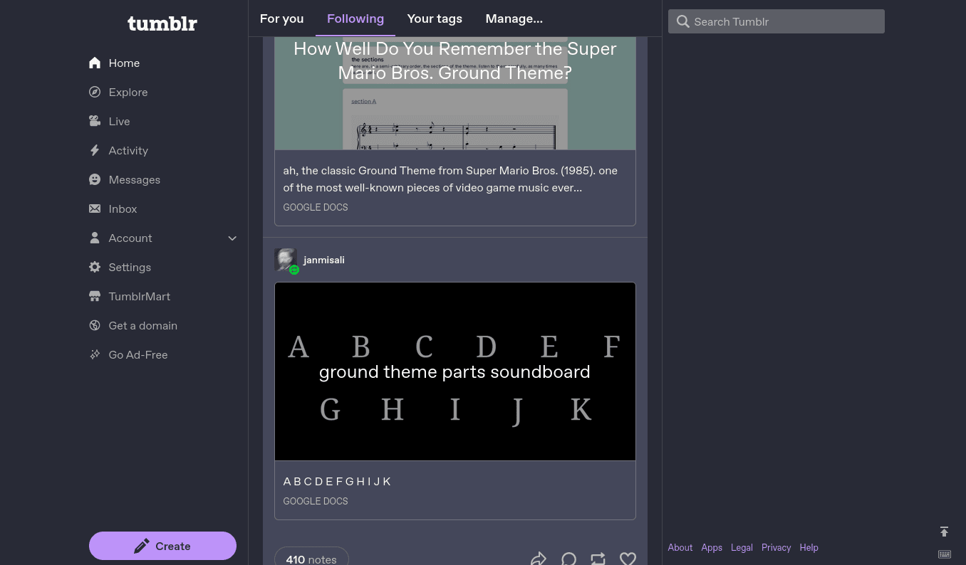 Tumblr - screenshot 1