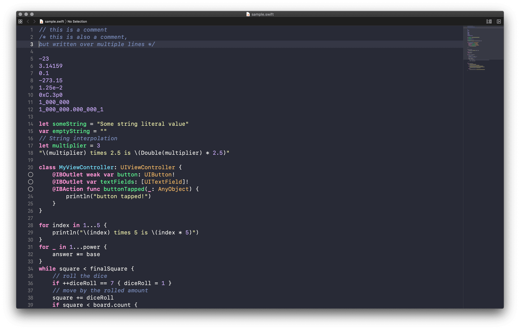 xcode - Theme preview