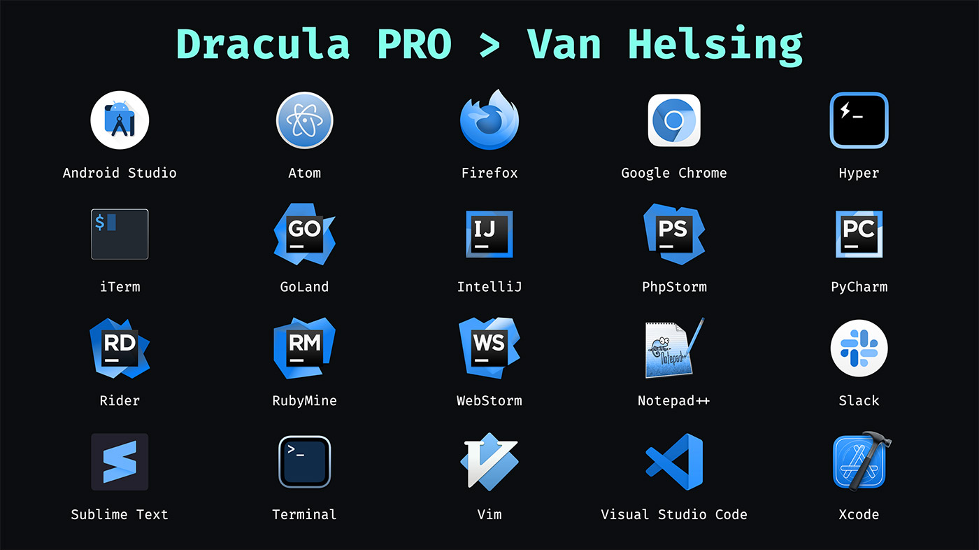 Dracula PRO Icons - Van Helsing