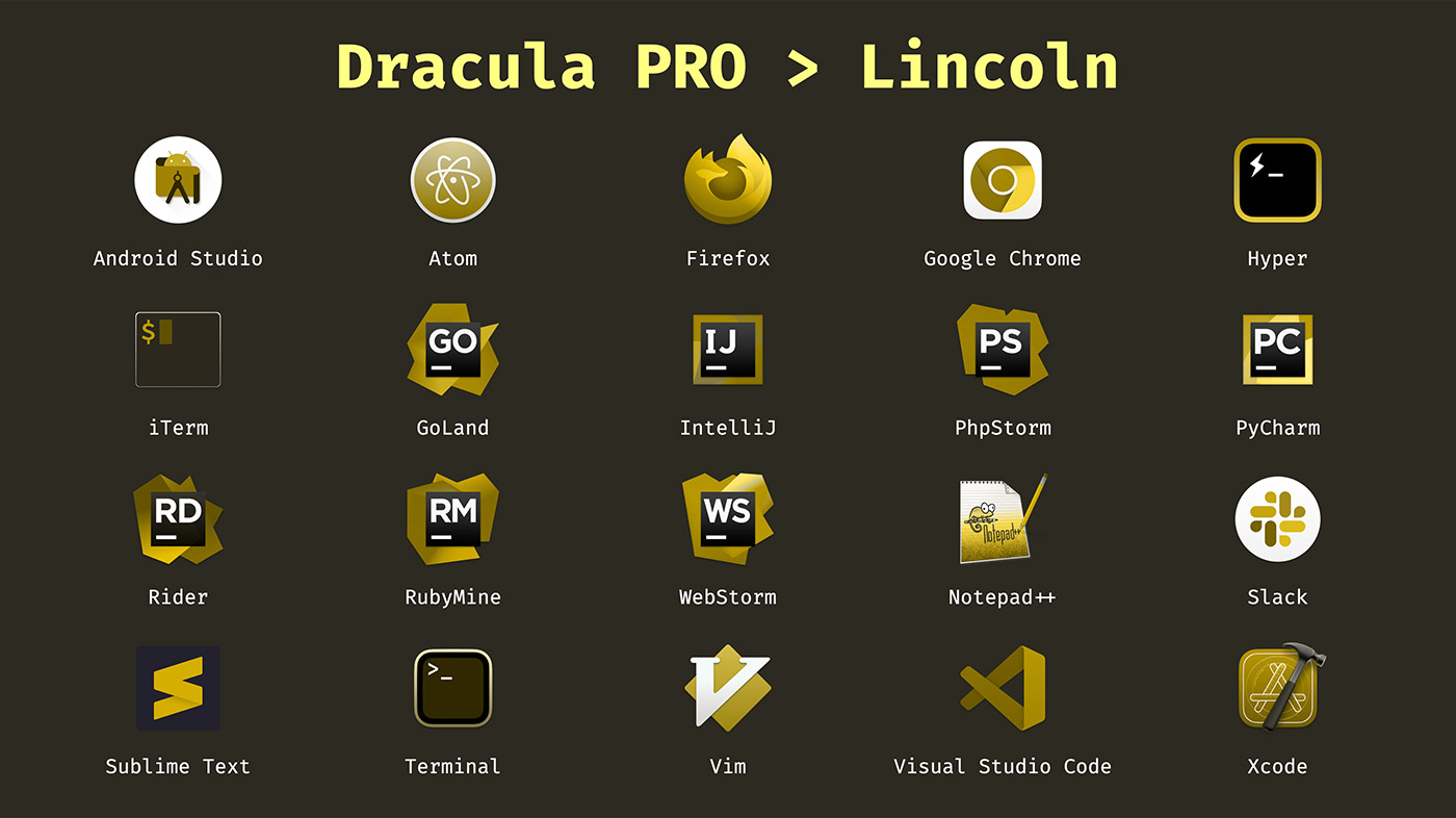 Dracula Pro Icons (Big Sur) - Lincoln