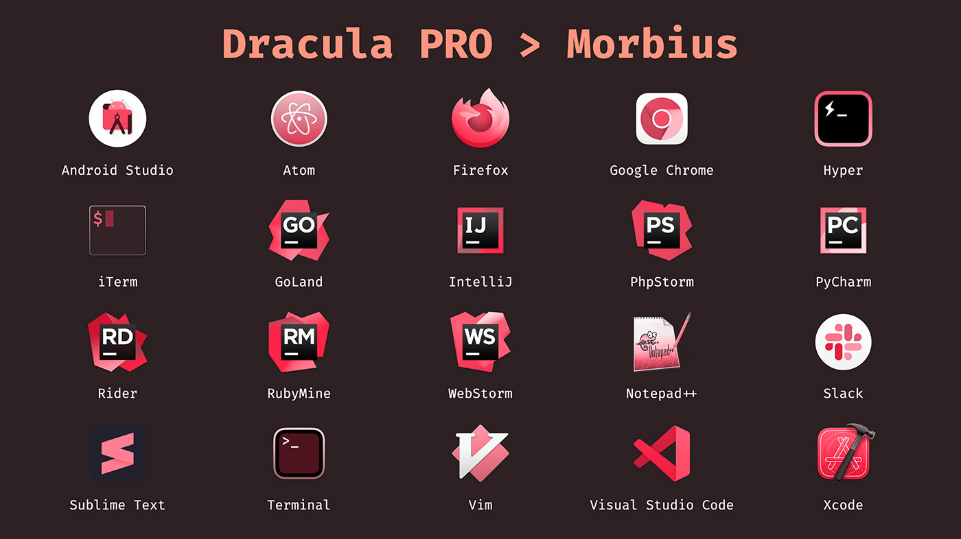 Dracula Pro Icons (Big Sur) - Morbius