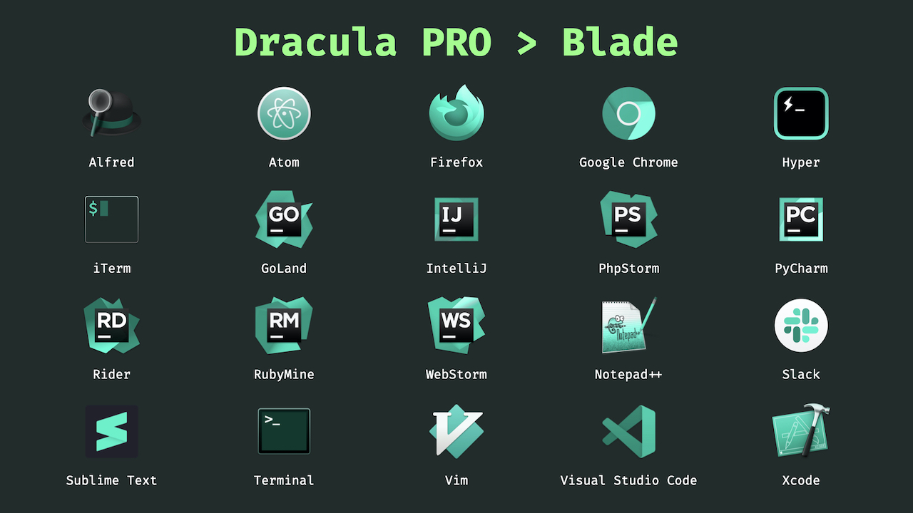 Dracula Pro Icons - Blade