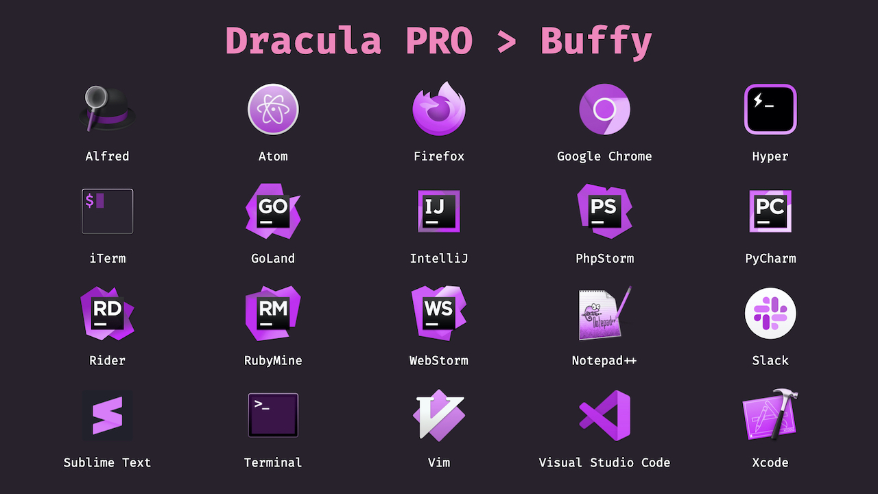 Dracula Pro Icons - Buffy